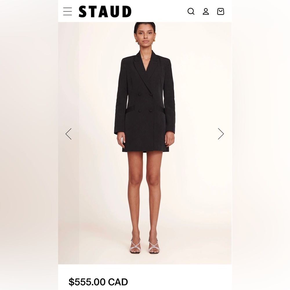 STAUD Hue Blazer Dress in Size L (Brand New)